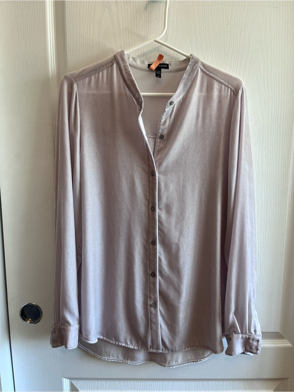 Eileen Fisher Silk-Blend Velvet Blouse